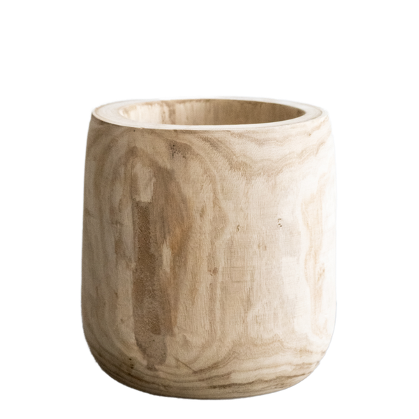 Blumentopf - Holz Hellbraun - L - H31 D29
