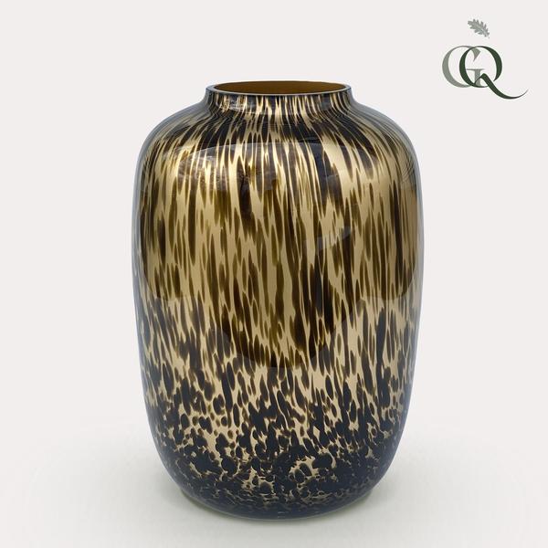 Vase glas - M - H35 W25 -Artic Cheetah Gold