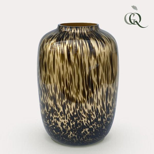 Vase glas - M - H35 W25 -Artic Cheetah Gold