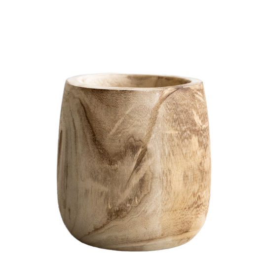 Blumentopf - Holz Hellbraun - M - H25 D23