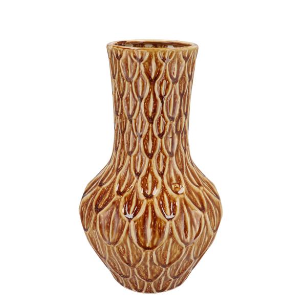 Vase Stein M - H39 W23 - Braun