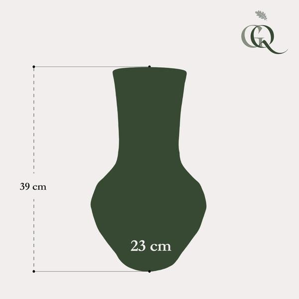 Vase Stein M - H39 W23 - Braun