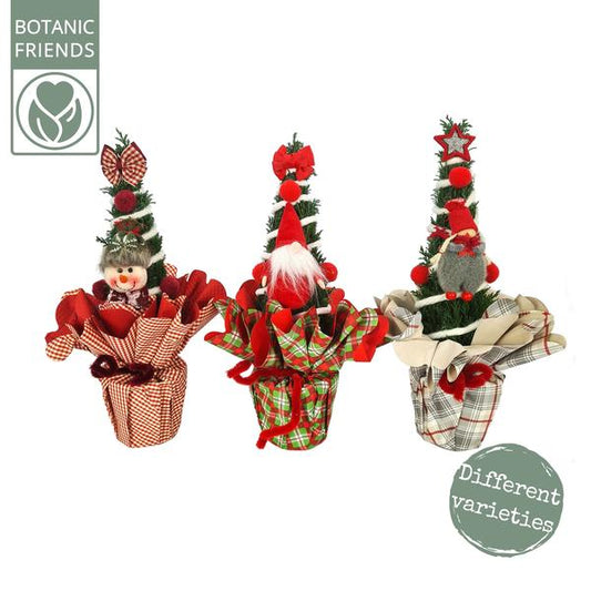 Weihnachtsdeko Friends - 3 Stück - Ø11cm - ↕35cm