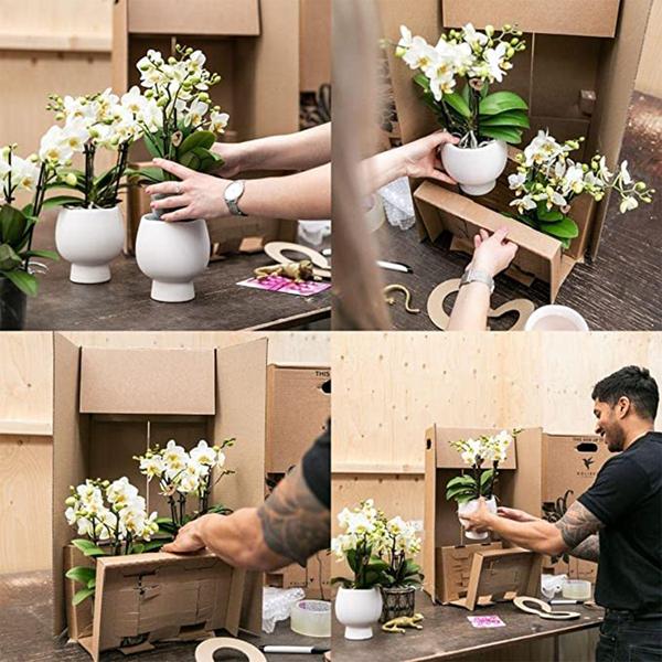 Kolibri Home | Glasierter Blumentopf - Cognacfarbener Keramik-Dekotopf mit Glanz - Ø12cm