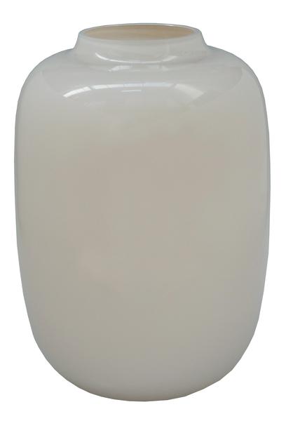 Vase glas - M - H35 W25 -Artic Ivory
