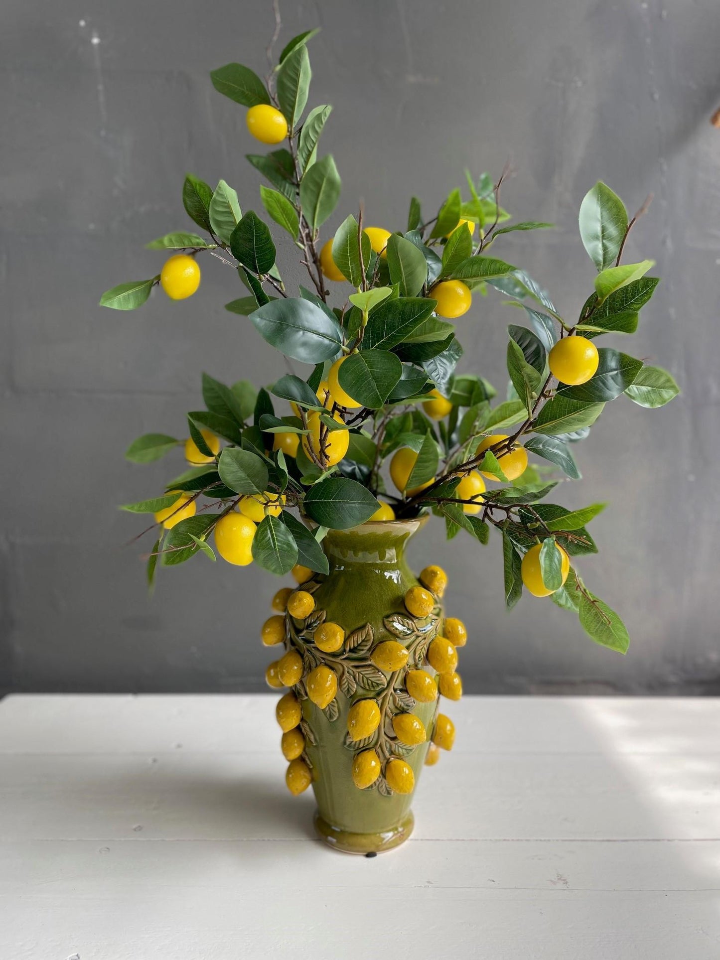 Kunstblumen - Blumenstrauß L - Lemon Glow - 80cm