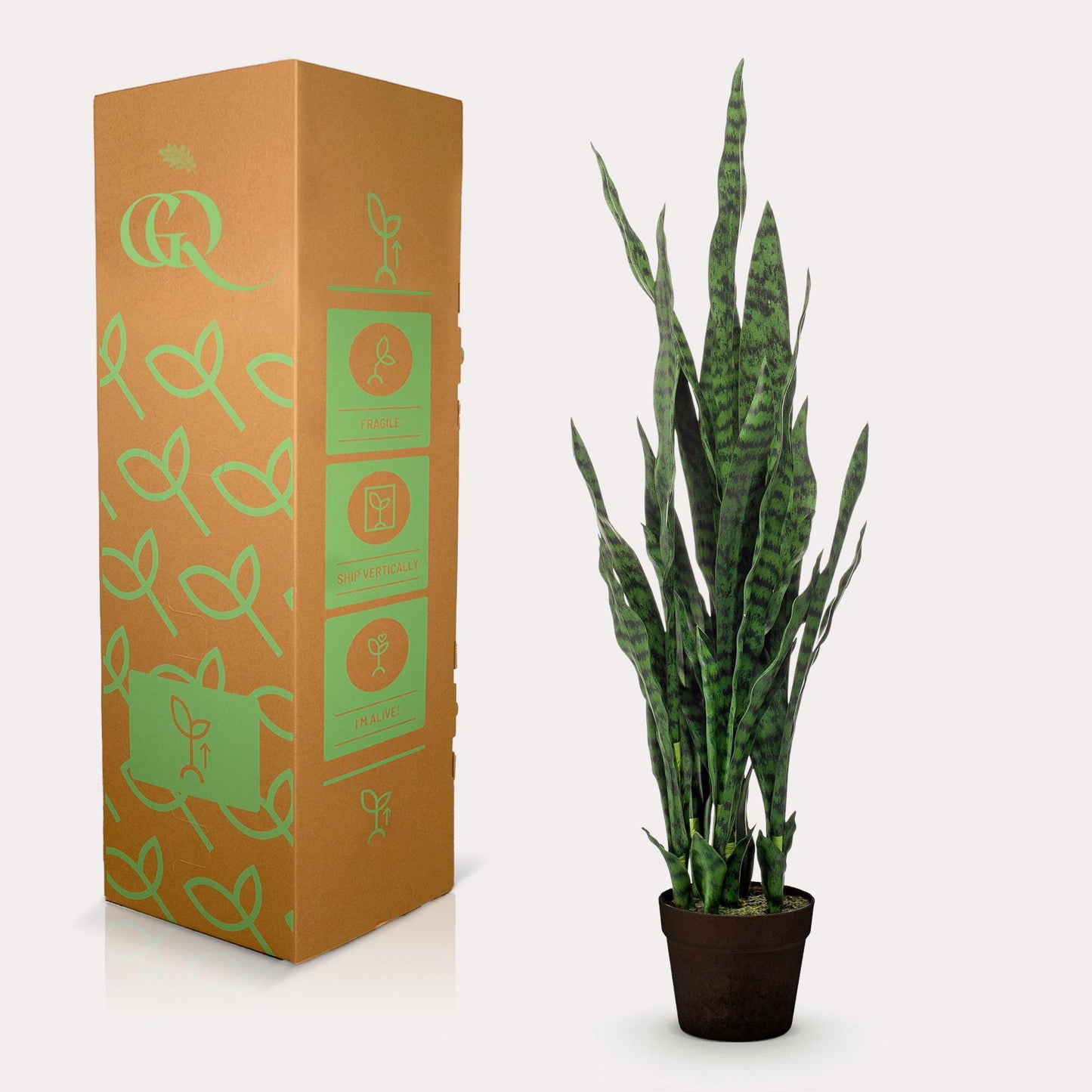 Kunstpflanze Sansevieria Black Coral – Frauenzunge – 97 cm