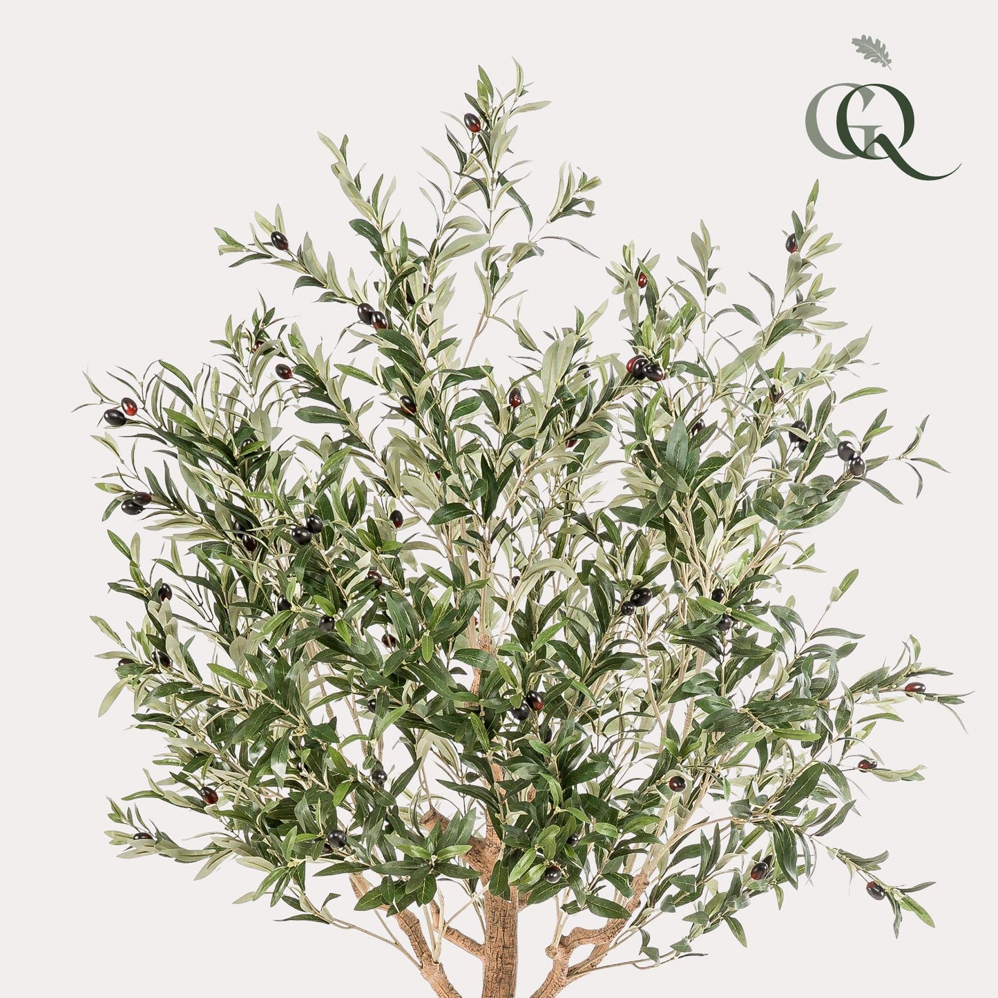 Kunstpflanze Olea europaea (Olivenbaum) - 180 cm Höhe - Eleganter Kunst-Olivenbaum für stilvolle Innenräume