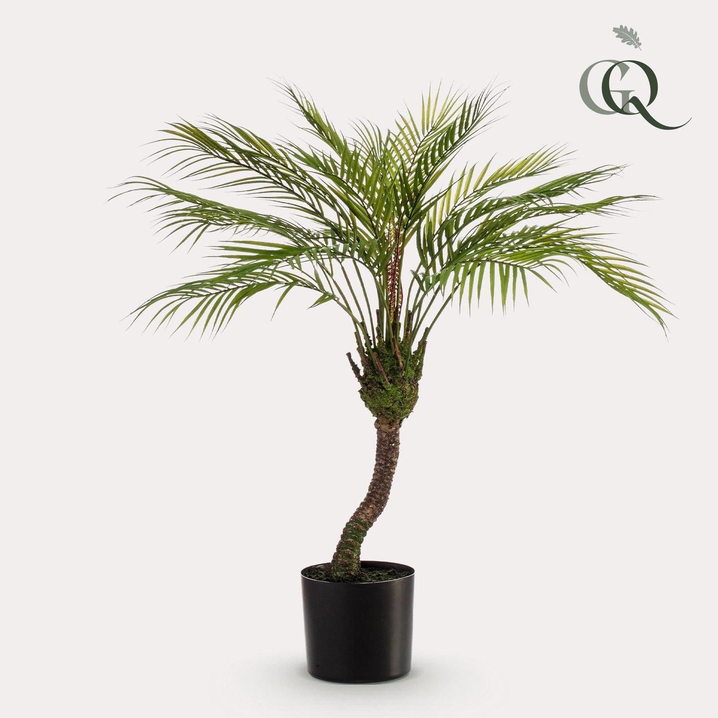 Kunstpflanze Chamaedorea Elegans - Bergpalme - 85 cm Höhe - Realistische Deko-Palme für Innenräume