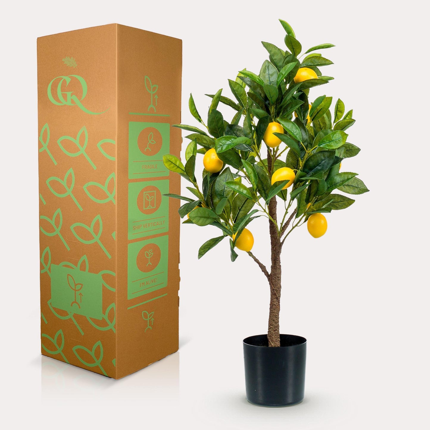 Kunstpflanze - Citrus Limonia - Zitronenbaum - 72 cm