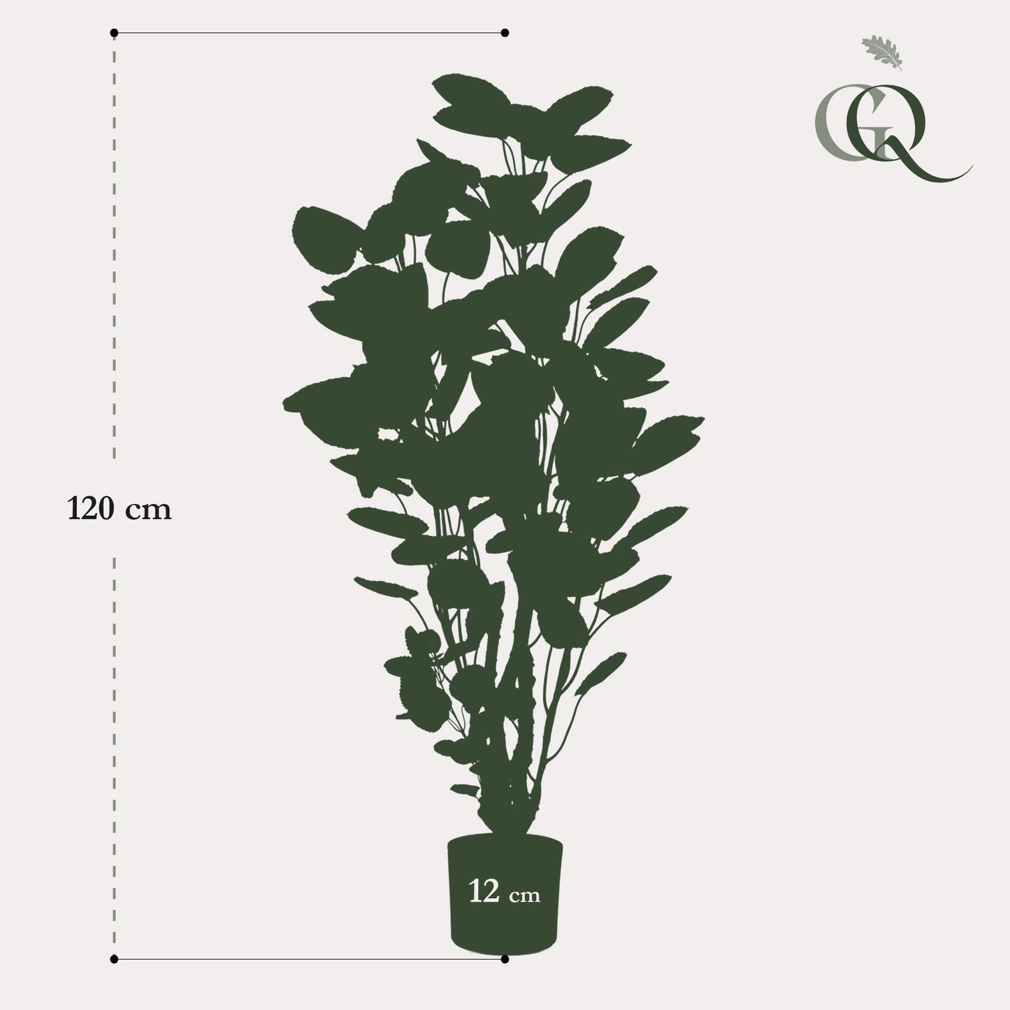 Kunstpflanze - Polyscias - Aralia - 105 cm