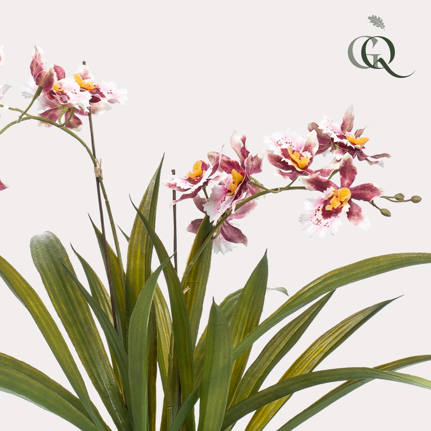 Kunstpflanze Orchidee – Bordeaux – 45 cm