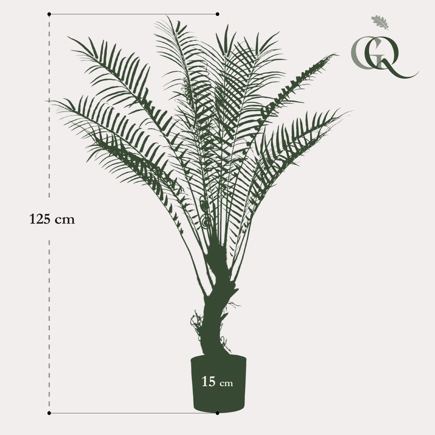 Kunstpflanze Baumfarn – x15 – 125 cm