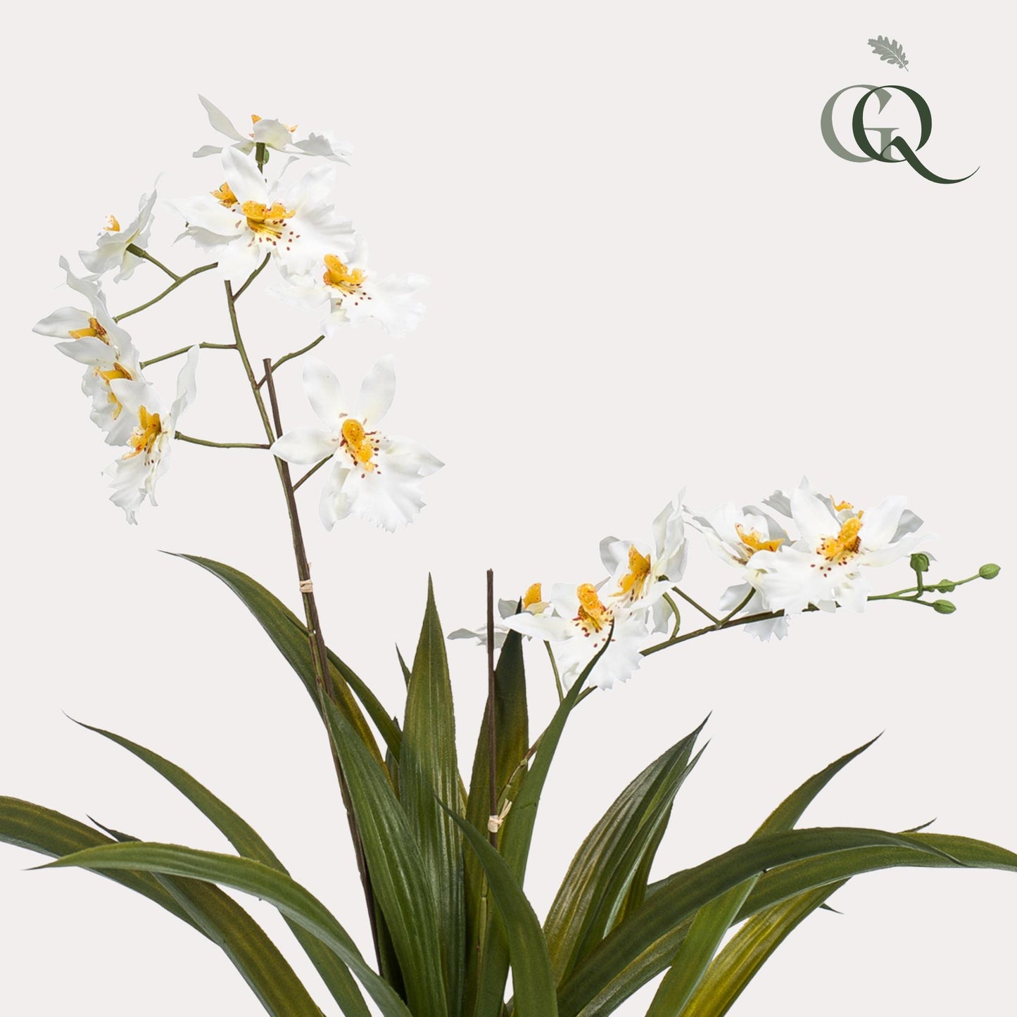 Kunstpflanze Orchidee – Weiß – 45 cm