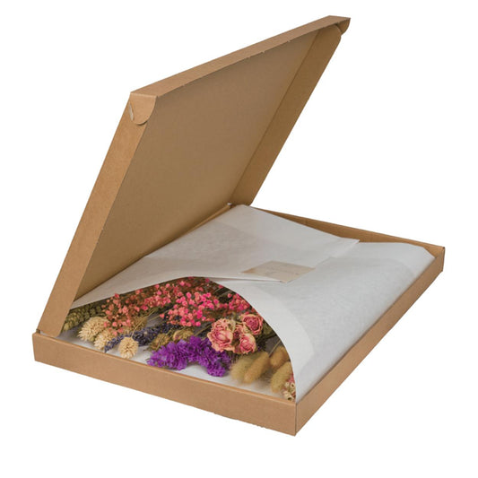 Trockenblumen in Letterbox - Pink