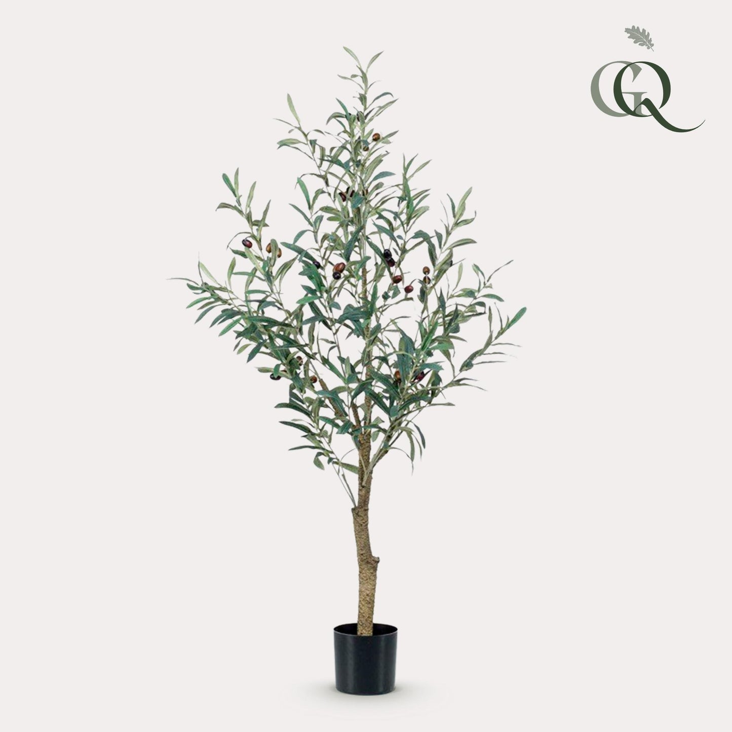 Kunstpflanze Olea europaea (Olivenbaum) - 115 cm Höhe - Pflegeleichter Kunst-Olivenbaum für elegante Innenräume