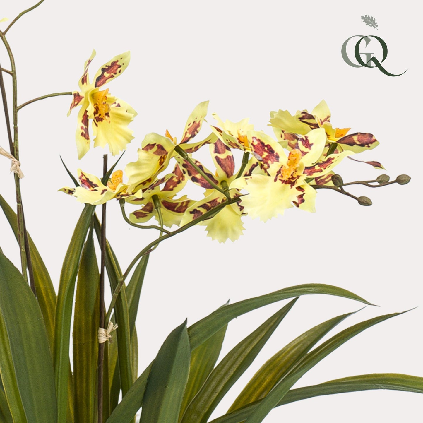 Kunstpflanze Orchidee – Gelb – 45 cm