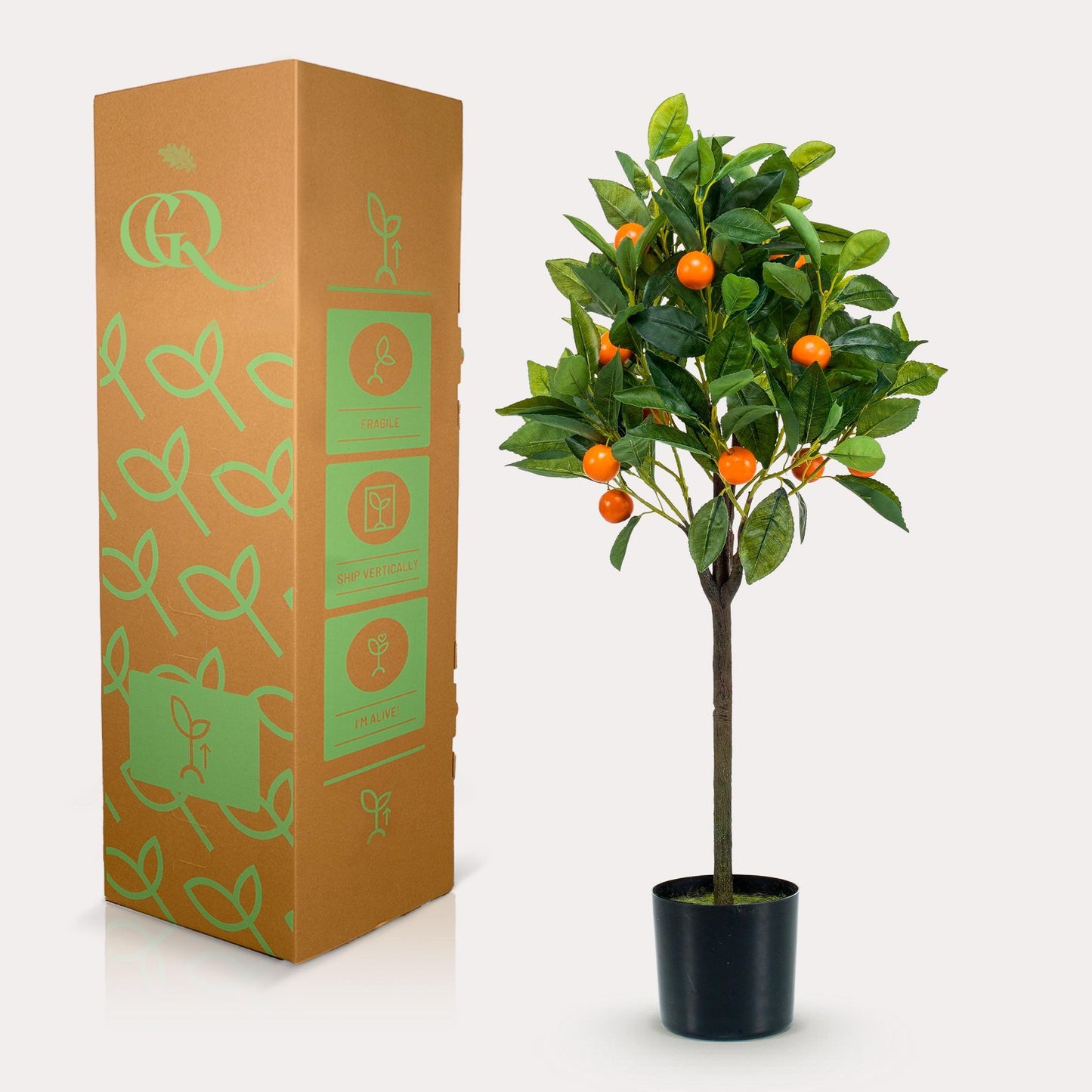 Kunstpflanze - Citrus Sinensis - Orange baum - 75 cm